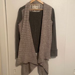 Anthropologie Saturday Sunday Draped Knit Open Front Cardigan XS
